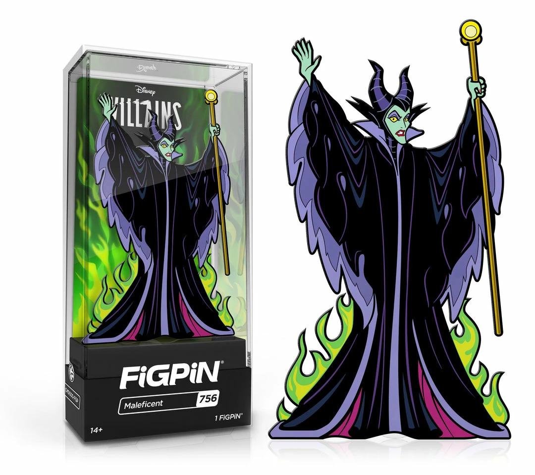 Brand new π Disney Villains : Maleficent FiGPiN #756 βοΈ 3 Disney Villains : Maleficent FiGPiN #756