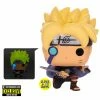 FUNKO POP Animation : Boruto W/ Marks (GITD) Entertainment Earth Exclusive Damaged
