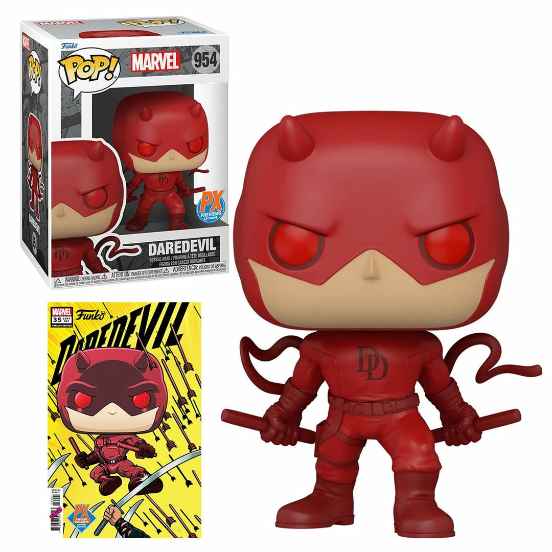 Outlet π FUNKO POP Marvel : Daredevil PX Previews Exclusive (w/ Comic Book Variant) DAMAGED β 4 FUNKO POP Marvel : Daredevil PX Previews Exclusive (w/ Comic Book Variant) DAMAGED