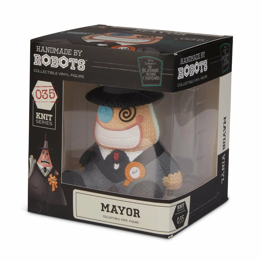 New 😀 Nightmare Before 🎄 Christmas : Mayor Handmade By Robots Vinyl Figure ✔️ 7 Nightmare Before Christmas : Mayor Handmade By Robots Vinyl Figure