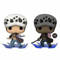 FUNKO POP Animation : Trafalgar Law GITD Chase AAA Anime Exclusive Bundle