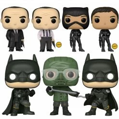 FUNKO POP Movies : Batman- Set Of 7 Chase Bundle [2 Chases]