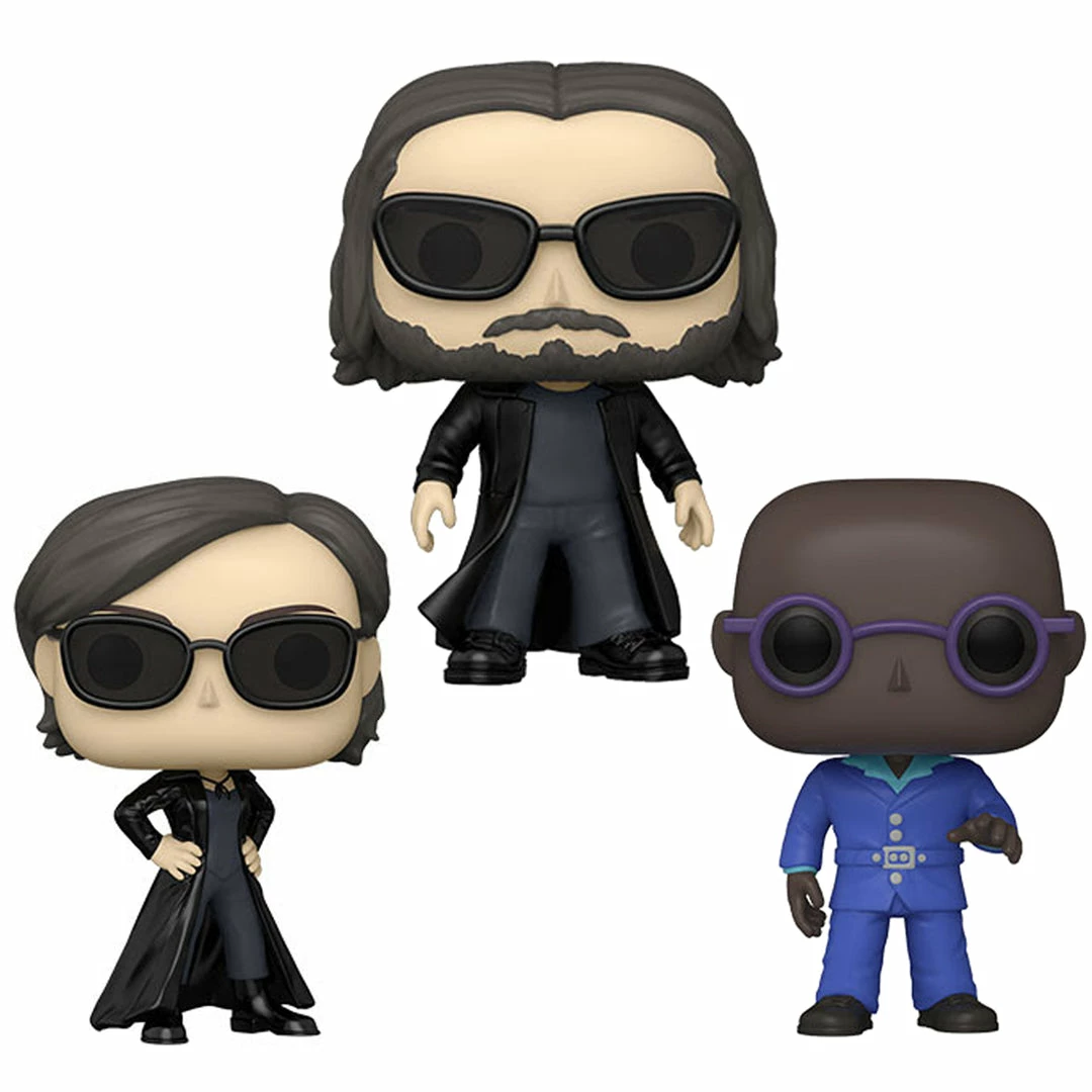 Best Sale ❤️ FUNKO POP Movies: The Matrix - Bundle Of 3 ✨ 3 FUNKO POP Movies: The Matrix - Bundle Of 3