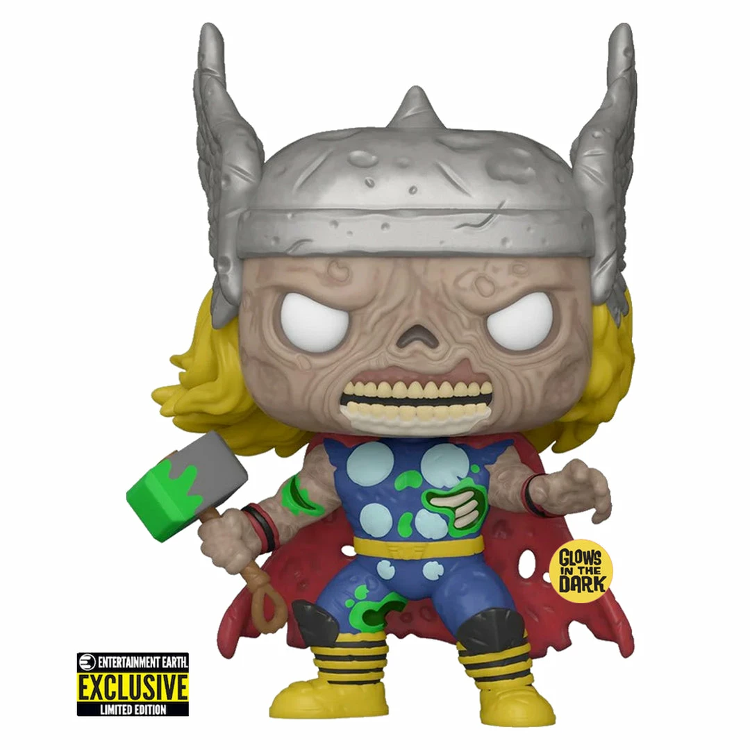 Cheapest ❤️ FUNKO Marvel Zombies : GITD Zombie Thor Entertainment Earth Exclusive 🎉 3 FUNKO Marvel Zombies : GITD Zombie Thor Entertainment Earth Exclusive